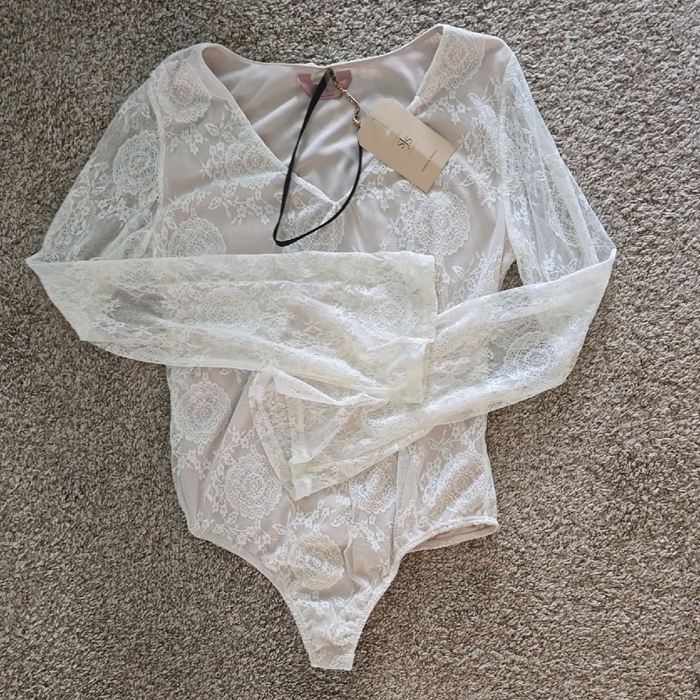 SJS Lace Long Sleeve Bodysuit